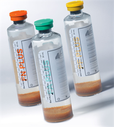 green-orange-yellow blood culture bottles